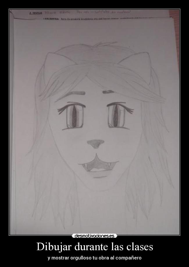 Dibujar durante las clases - y mostrar orgulloso tu obra al compañero