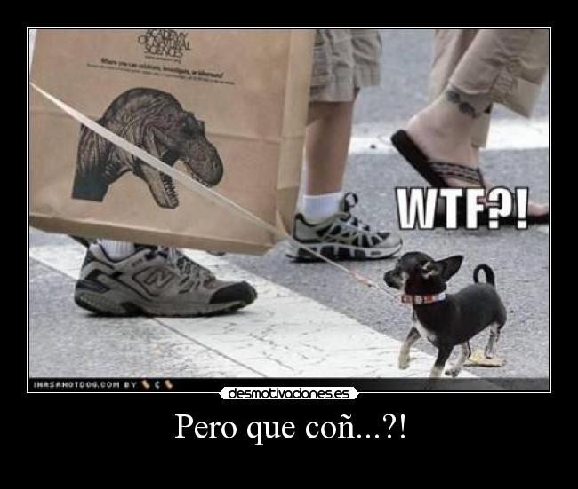 Pero que coñ...?! -