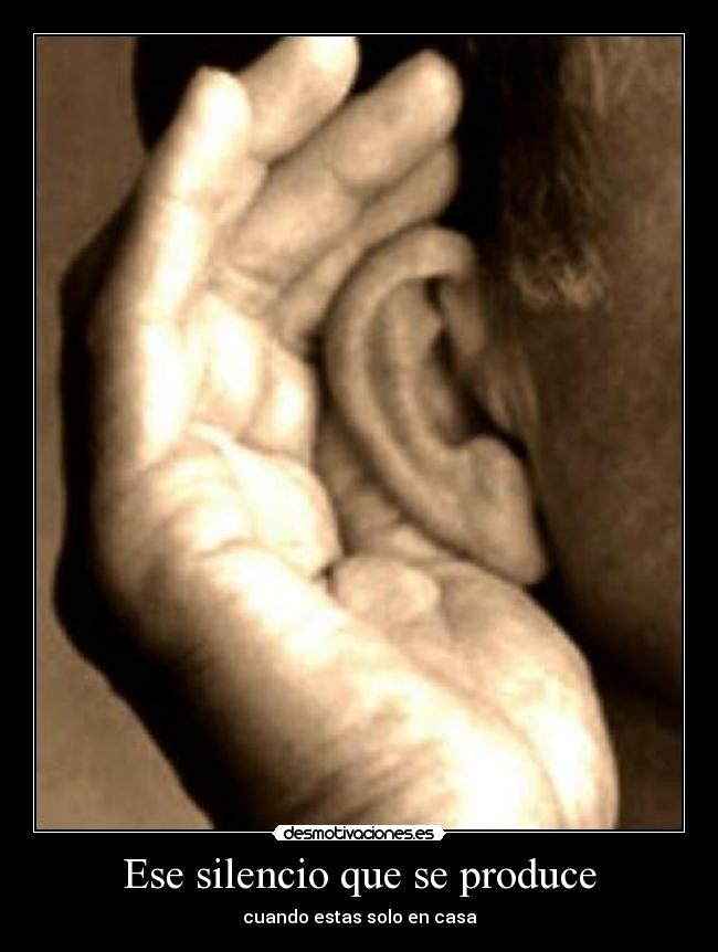 Ese silencio que se produce - 
