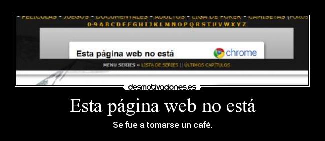 Esta página web no está -
