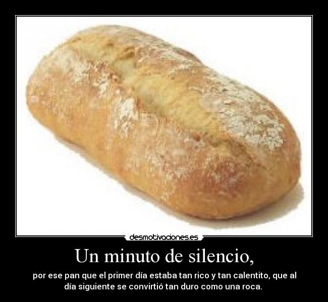 Un minuto de silencio, -