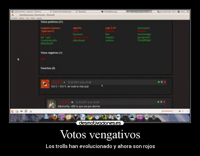 Votos vengativos - Los trolls han evolucionado y ahora son rojos