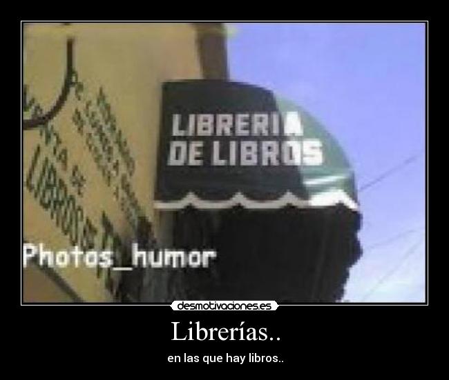 Librerías.. -