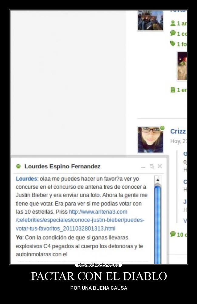 PACTAR CON EL DIABLO - POR UNA BUENA CAUSA
