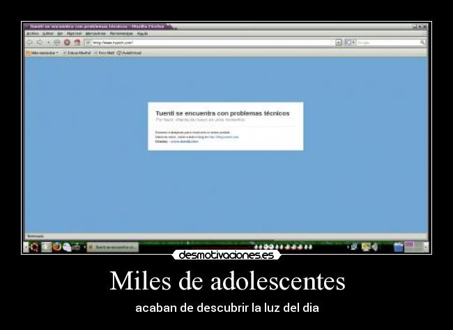 Miles de adolescentes -