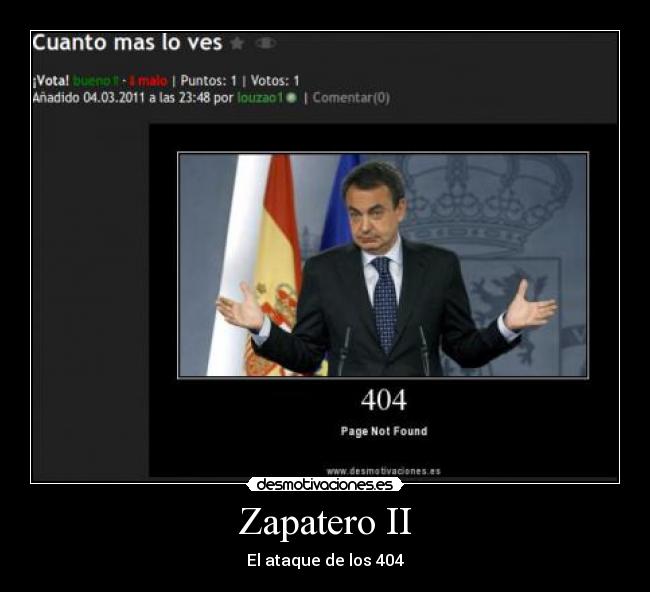 Zapatero II - El ataque de los 404