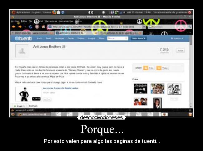 Porque... - Por esto valen para algo las paginas de tuenti...