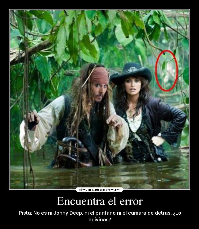 Encuentra el error -