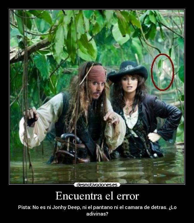 Encuentra el error -