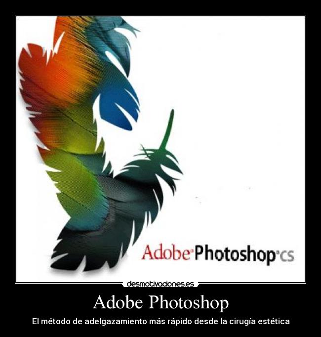 Adobe Photoshop - El método de adelgazamiento más rápido desde la cirugía estética