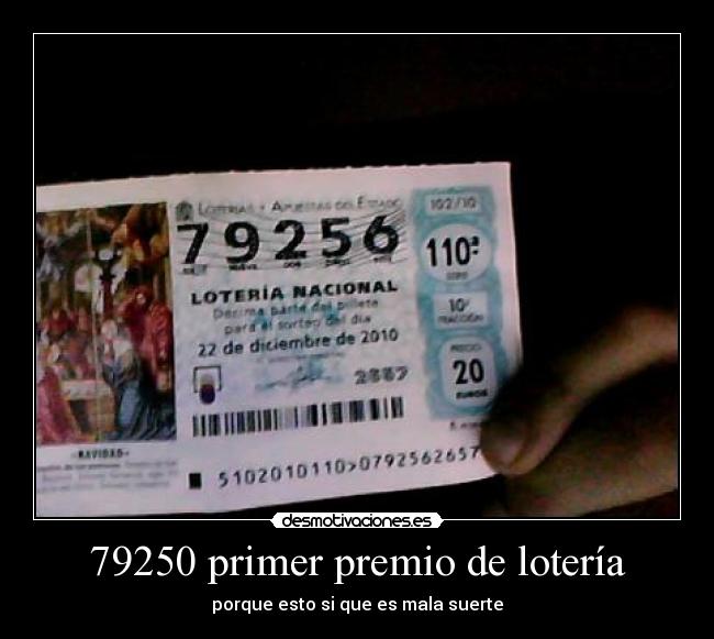 79250 primer premio de lotería - 