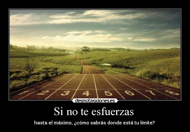 carteles atletismo motivacion esfuerzo maximo limite desmotivaciones