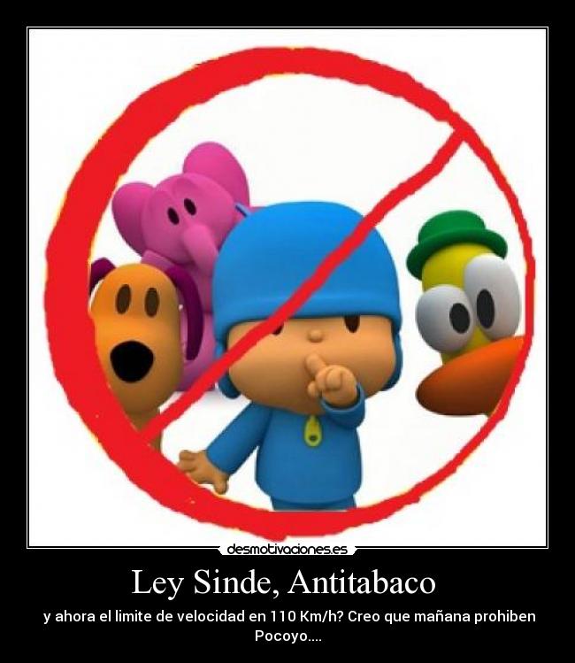 Ley Sinde, Antitabaco -