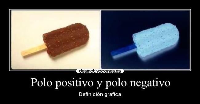 Polo positivo y polo negativo - Definición grafica