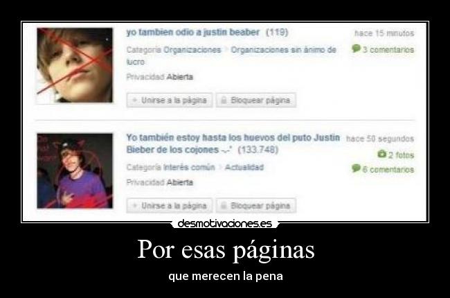 Por esas páginas - que merecen la pena