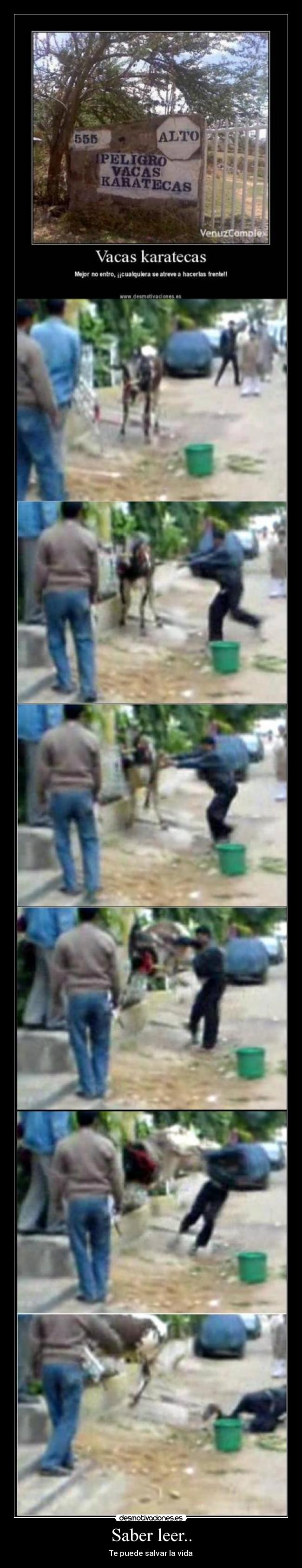 Saber leer.. - Te puede salvar la vida