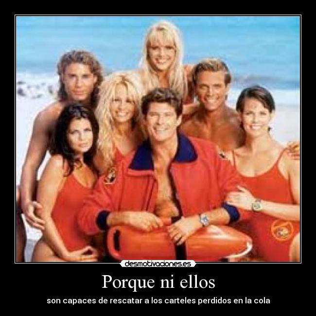 Porque ni ellos - son capaces de rescatar a los carteles perdidos en la cola