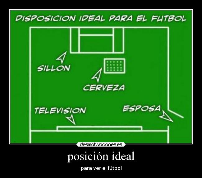 posición ideal -