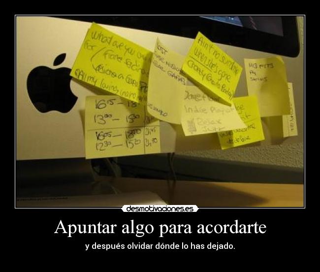 carteles post apuntar olvidar dejar desmotivaciones