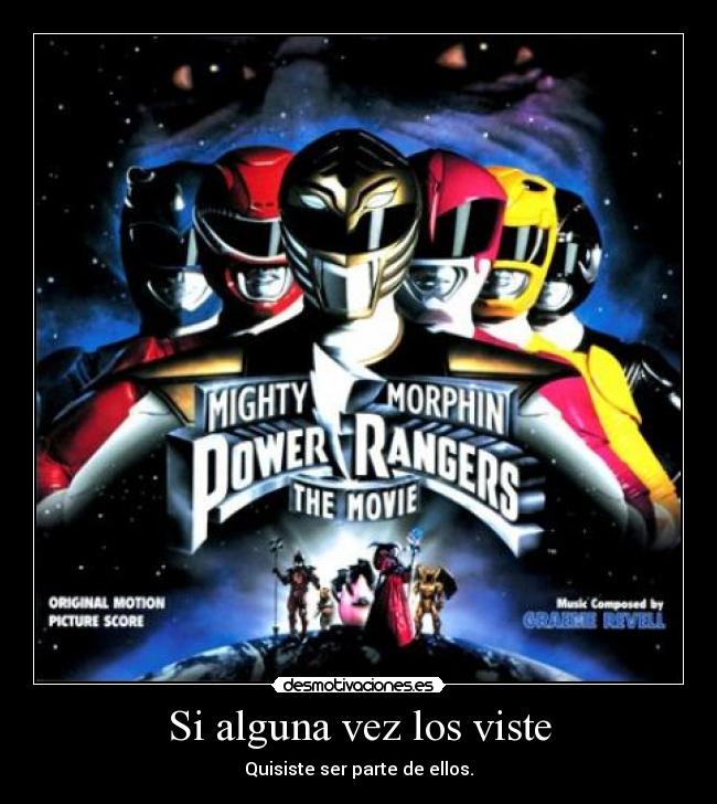 carteles power rangers infancia gran motivador sin igual son heroes comunes con poderes genial desmotivaciones