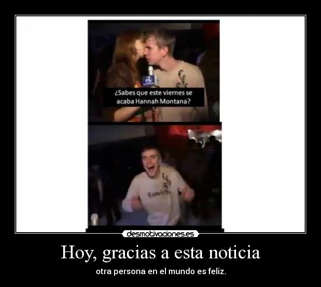 Hoy, gracias a esta noticia -