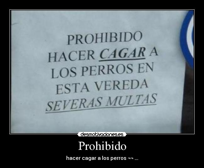 Prohibido -