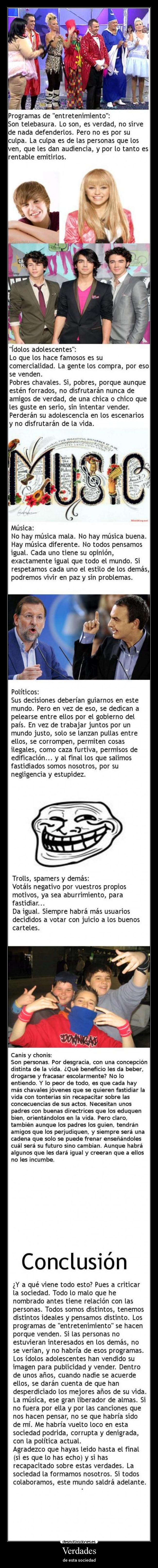 Verdades - de esta sociedad