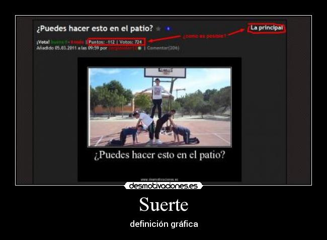 Suerte - definición gráfica