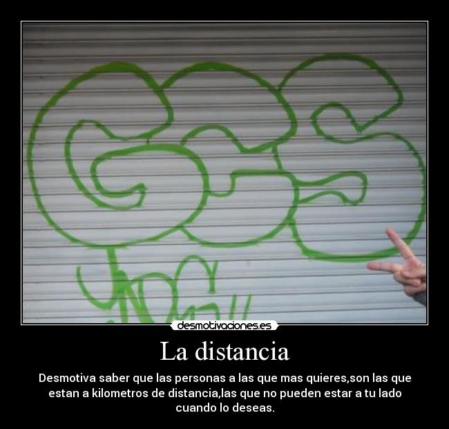 La distancia -