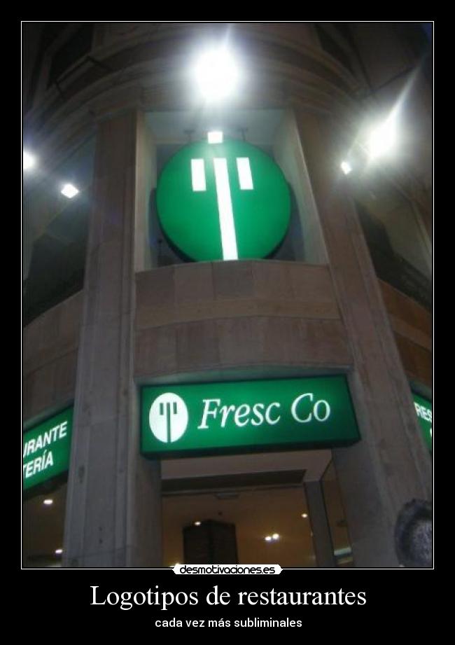 Logotipos de restaurantes - cada vez más subliminales