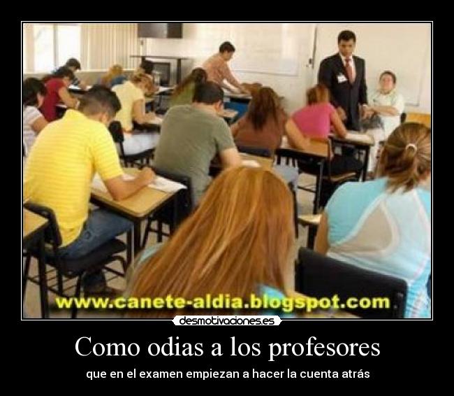 Como odias a los profesores -