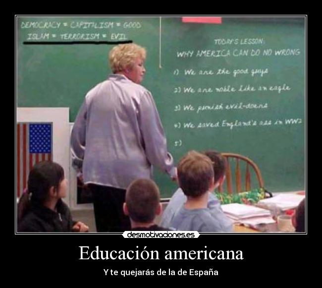Educación americana - Y te quejarás de la de España