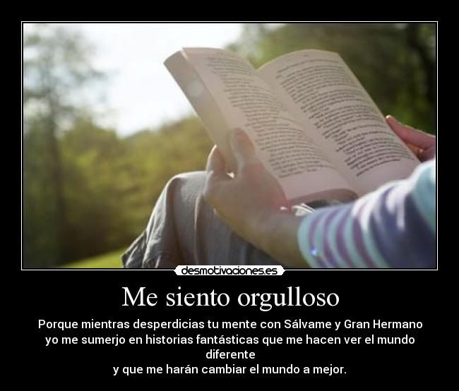 Me siento orgulloso -