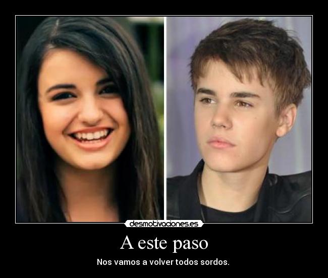 carteles justin bieber rebecca black desmotivaciones