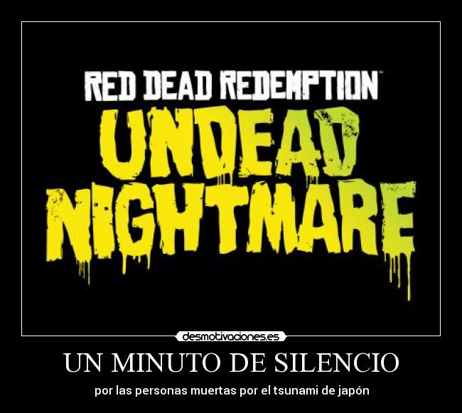 UN MINUTO DE SILENCIO - por las personas muertas por el tsunami de japón