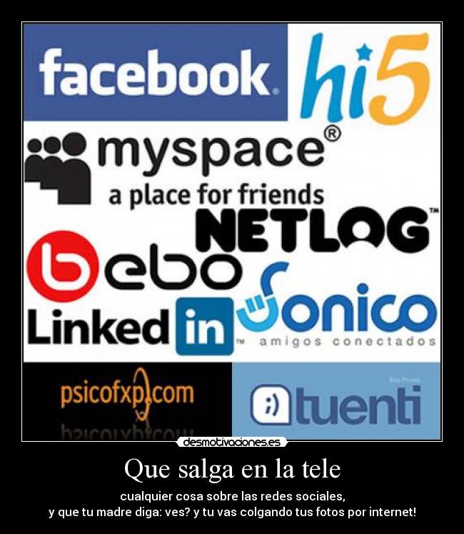 Que salga en la tele -