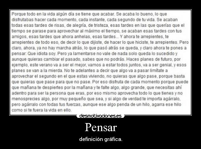 Pensar -