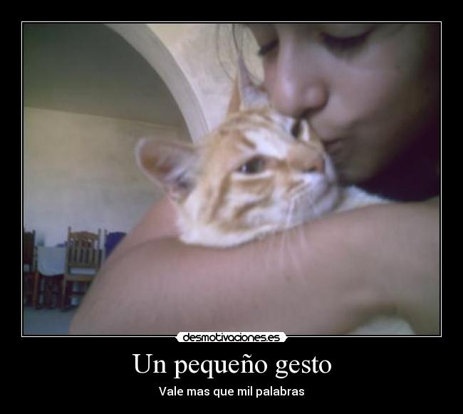 Un pequeño gesto -