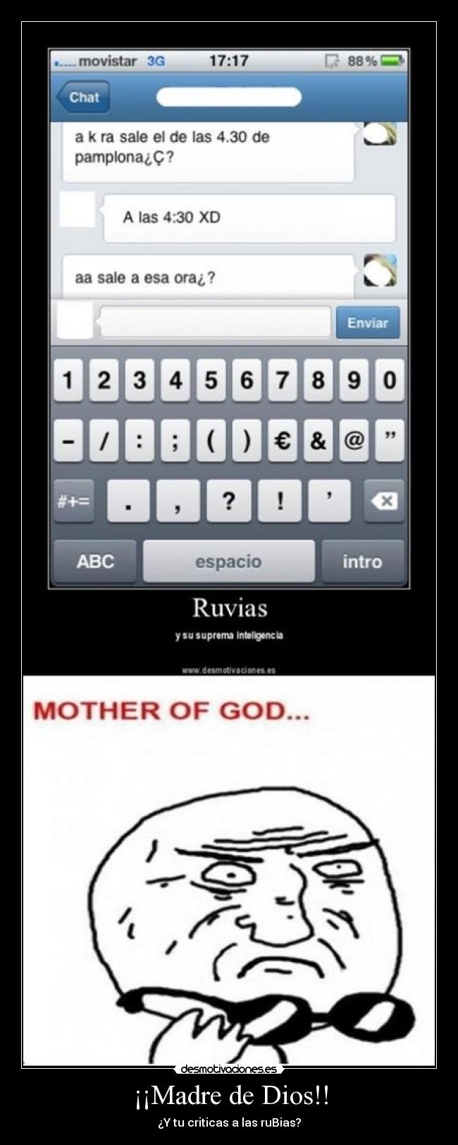 ¡¡Madre de Dios!! -