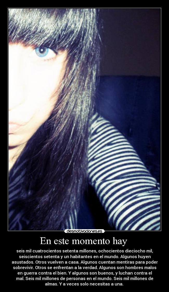 En este momento hay -