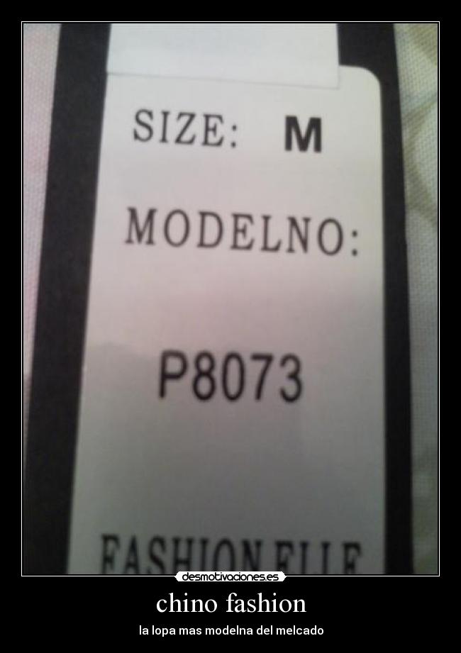 chino fashion - la lopa mas modelna del melcado