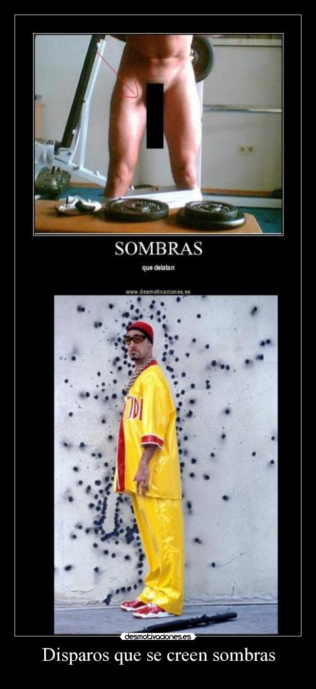 Disparos que se creen sombras -