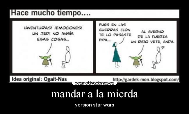 mandar a la mierda - version star wars