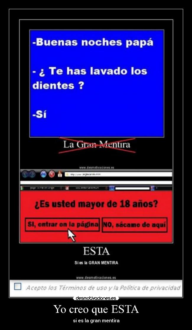 carteles mentiras internet desmotivaciones