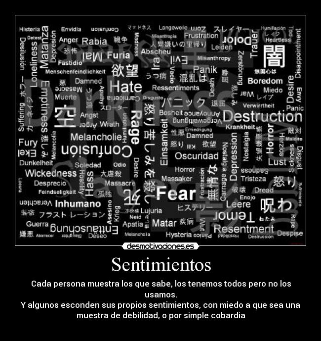 carteles sentimientos sentimientos desmotivaciones