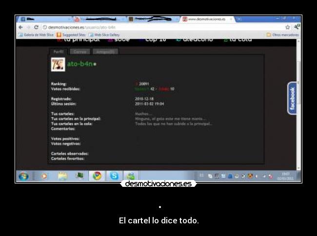 . - El cartel lo dice todo.