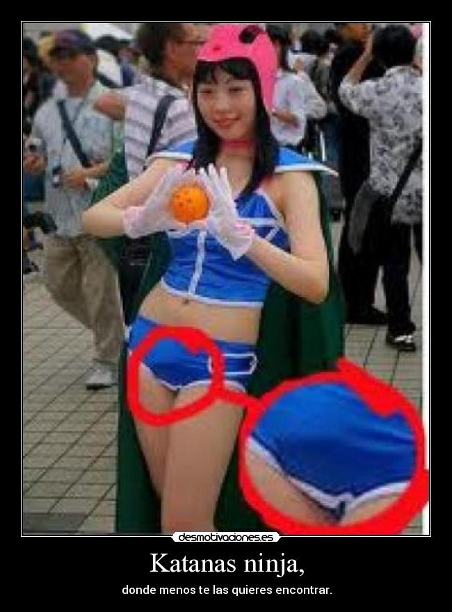 Katanas ninja, - donde menos te las quieres encontrar.