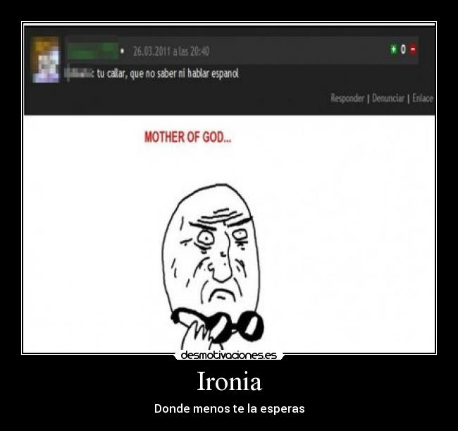 Ironia - Donde menos te la esperas