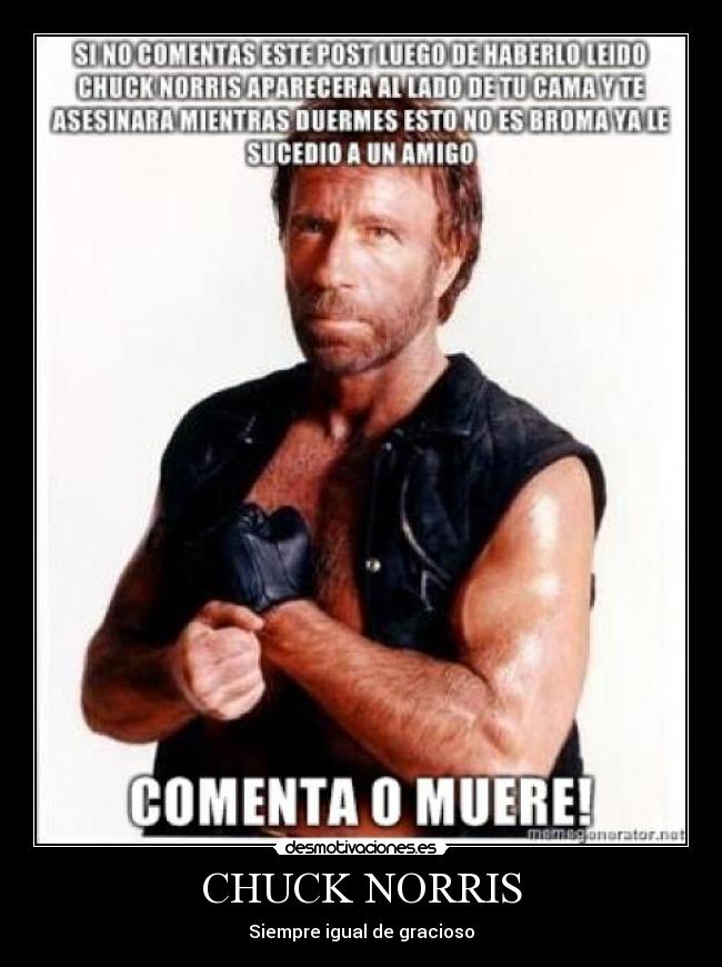 CHUCK NORRIS - Siempre igual de gracioso