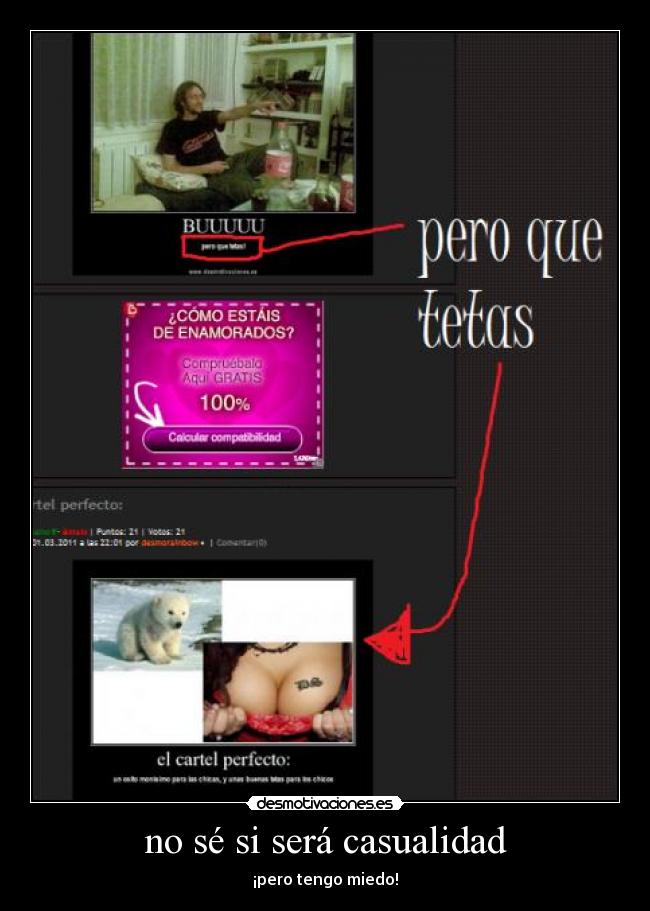 no sé si será casualidad - 